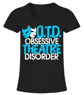 Theater Theatre Drama Musical Teatro Camiseta cuello pico Mujer